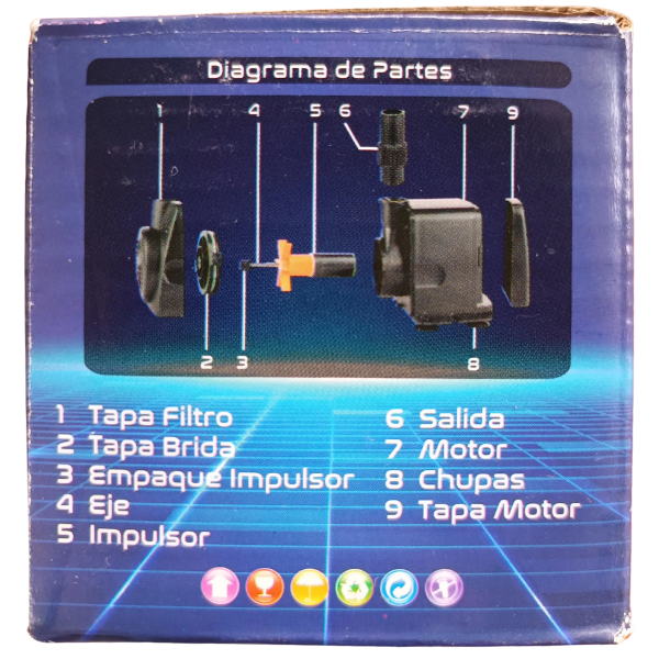 HC-804 Bomba Sumergible 0.8 Mts 400L/h